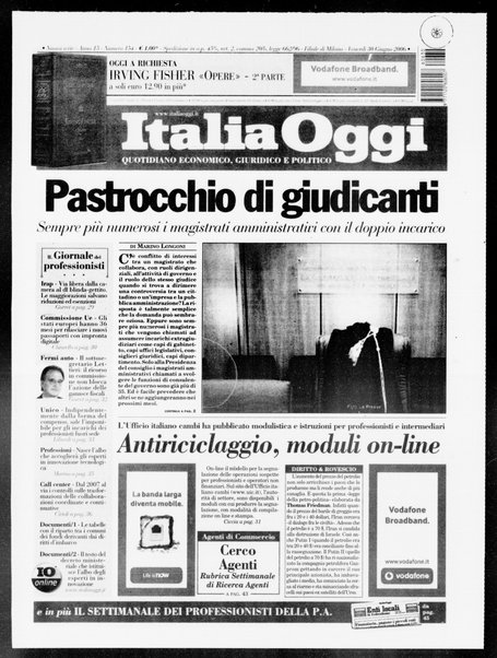 Italia oggi : quotidiano di economia finanza e politica